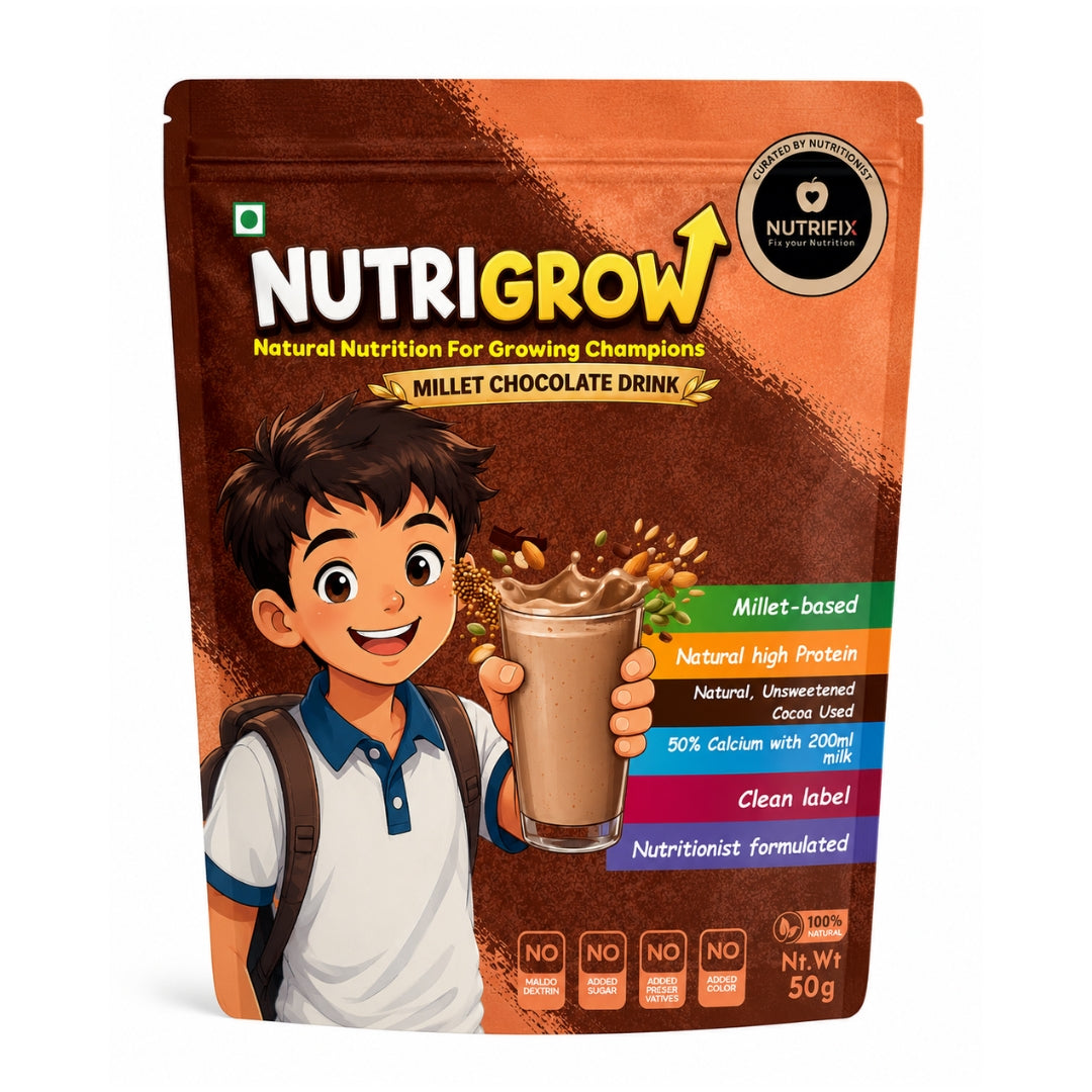 NutriGrow Millet Cocoa  Drink For Children  – Sprouted Millet Nutrition Mix