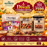Nutrifix Wellness Combo – 7 Porridge Varieties + 2 Laddu Boxed Variety of Protein Balls and Multi grain Balls.
